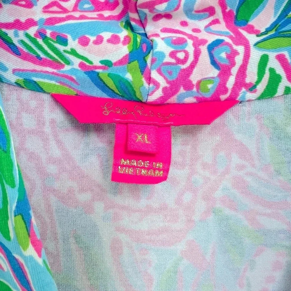 Lilly Pulitzer Pink and Green Turtle Love Dress - Picture 5 of 7